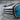 Turquoise Offset Frame Ring, oxidized silver, close-up of turquoise setting and grooved side