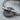 Gear Ring Curb Toggle Bracelet, oxidized silver, close-up of gear clasp