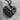 Riven Ember Heart Pendant, black rhodium, product photo