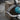 Turquoise Longhorn Arch Pendant, oxidized silver, close-up of stone and carved arch