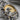 Great Wave Broken Shore Pendant — 18K Gold Vermeil, close-up of wave relief and textured frame