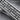 Basket Weave Tie Clip Accessory, oxidized silver, close-up of woven relief