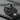 Panda Samurai Ring, oxidized silver, angled close-up of panda portrait