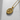 Gold vermeil over 925 sterling silver Artemis pendant featuring goddess of the hunt and stag relief on concrete background