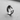 Side profile of oxidized silver bulldog ring showing detailed fur texture and open band