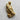 Angled side view of the silver praying hands pendant, showcasing the three-dimensional craftsmanship of the clasped hands and cuffs.