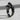 Reading Girl Ring, black rhodium, angled product photo
