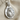 Virgo Maiden Zodiac Pendant, polished silver, front view with chain