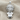 Medusa Bust Pendant, polished silver, high shine front view