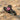Pink Heart Claddagh Ring, black rhodium on sand