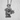Kneeling Angel Pendant, polished silver, front angled product photo