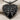 Angel Heart Pendant, black rhodium finish on fabric background