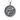 925 sterling silver gender symbol pendant featuring interlocking signs on a textured round coin background