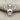 Buffalo Skull Pendant, polished silver, front view