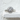 Pave Triangle Ring, polished silver, front view