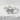 Pave bow ring in polished silver, front view