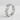 Cuban Chain Eternity Ring, polished silver, product photo angled view