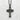Openwork Celtic Cross Pendant, black rhodium, front view on stone