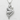 Mermaid Pearl Pendant, polished silver, front view on white background