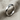 Geometric Rhombus Ring, polished silver product photo on fabric