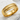 Samurai Katana Ring, gold vermeil, angled view on white stone