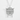 Hammered Disc Torii Gate Pendant, polished silver, front view