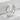 Koi Fish Band Ring, polished silver, product view on stone surface