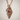 Winged Horse Pendant, rose plated silver, product photo with chain