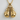 Close-up of premium boxing glove pendant showing realistic laces and textures in gold vermeil over sterling silver