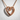 Infinity heart pendant, rose gold finish, angled product view