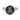 Front view of the sterling silver Kanji Beauty Ring with a 14K gold vermeil Japanese beauty symbol on an oxidized disc.