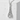 Tokyo Tower Kanji Pendant in polished silver, front product photo against stone