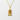 Kyoto Pagoda Pendant, gold vermeil, front view on white