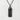 Nippon rising sun pendant, black rhodium plated finish, front view
