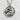 Close-up of the two-tone Great Wave pendant showcasing the intricate oxidized silver crests and gold Mount Fuji detail
