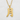 Flat lay view of the 925 sterling silver Kanji Moon Pendant showcasing the polished edges and oxidized recesses