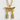 Floating Torii Gate Pendant, gold vermeil, front view on textured background