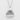 Onigiri nori wrap pendant, polished silver finish, front view