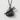 Onigiri Chopsticks Pendant, black rhodium, front view