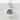 Grilled Onigiri Pendant, polished, front view on white concrete