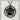 Rising Sun Torii Gate Pendant, black rhodium, front view on display pedestal