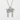 Sakura Torii Gate Pendant, polished, front view