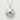 Melon Pan Pendant, polished silver, front product view