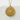 Cherry Blossom Pendant, gold vermeil, front view on stone surface