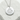 Japanese Onsen Medallion Pendant, polished silver, product display on stone