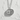 Bento Box Pendant, polished silver, front view