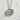 Bento Box Pendant, polished silver, front view