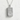 Vending Machine Pendant, polished silver finish, front view