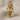 Cupid Angel Pendant, gold vermeil, product photo on fabric