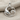 Dolphin Wave Pendant, polished silver, flat lay product photo on chain